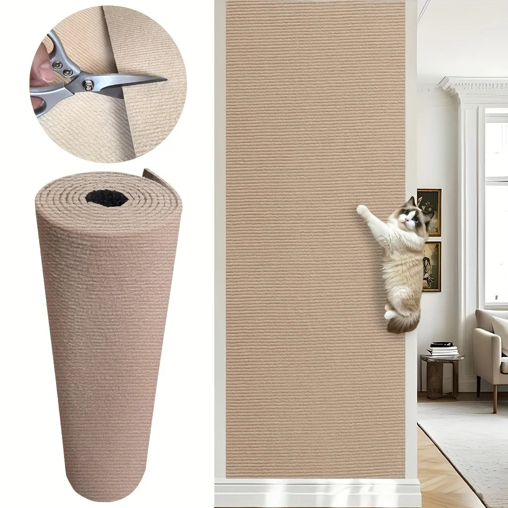 Selvklebende klorematte til katt for vegg med klippbar form