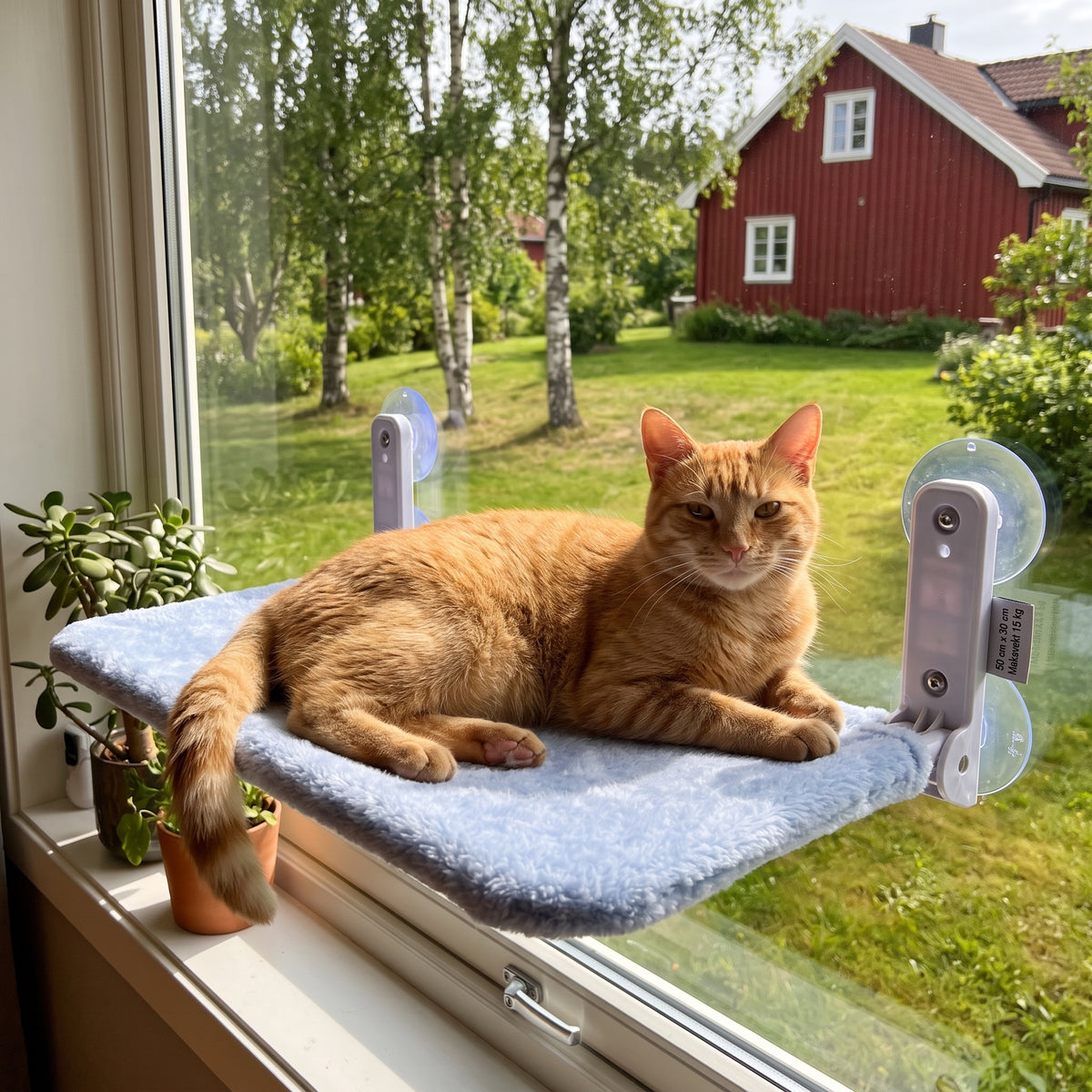 Vindushengekøye for katter