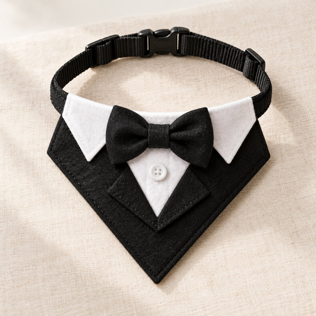 Elegant hundesløyfe for fest og bilder med justerbar lengde