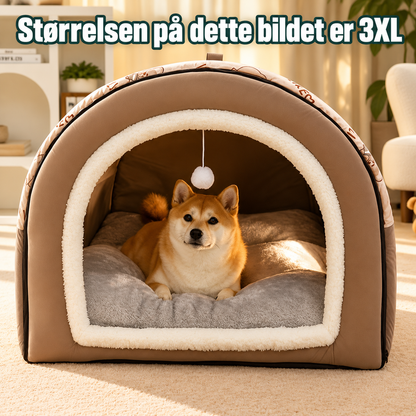 Lun huleseng til katt og hund for trygg hvile med lekeball