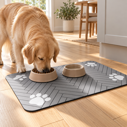 Vanntett matmatte for ren spiseplass med sklisikker bunn