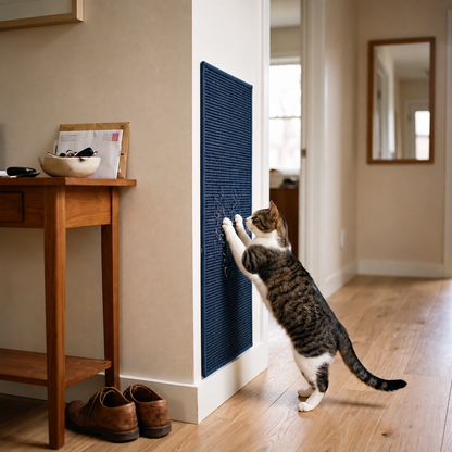 Selvklebende klorematte til katt for vegg med klippbar form
