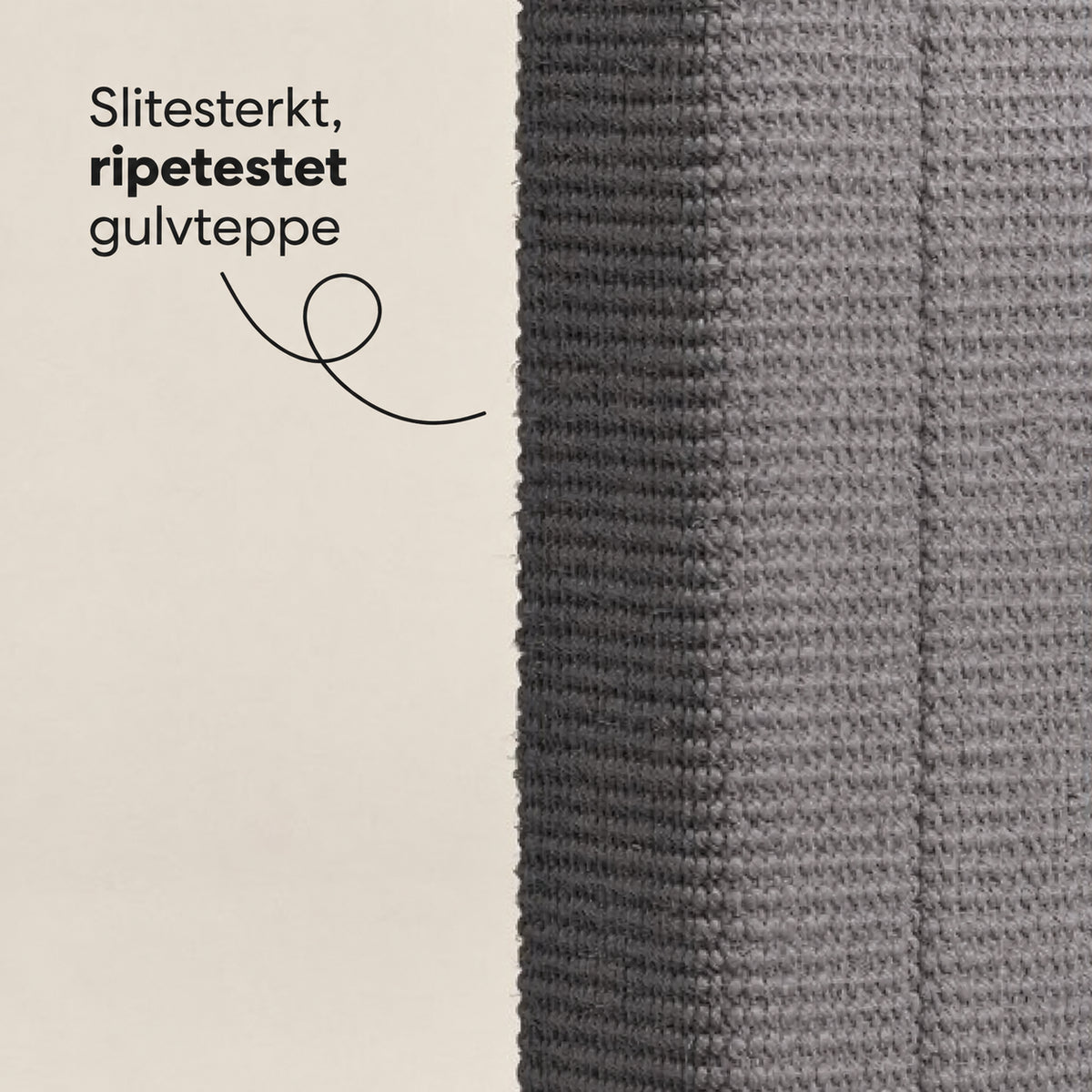 Høy klorestolpe for full strekk med sisalteppe og bred fot