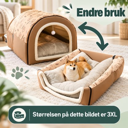 Lun huleseng til katt og hund for trygg hvile med lekeball