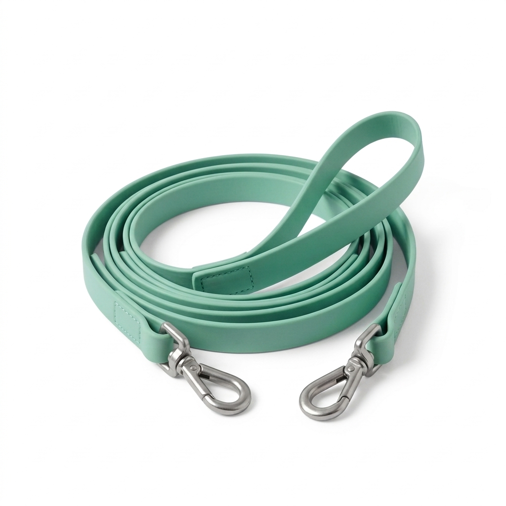 Vanntett hundebånd i fargen Seafoam på hvit bakgrunn
