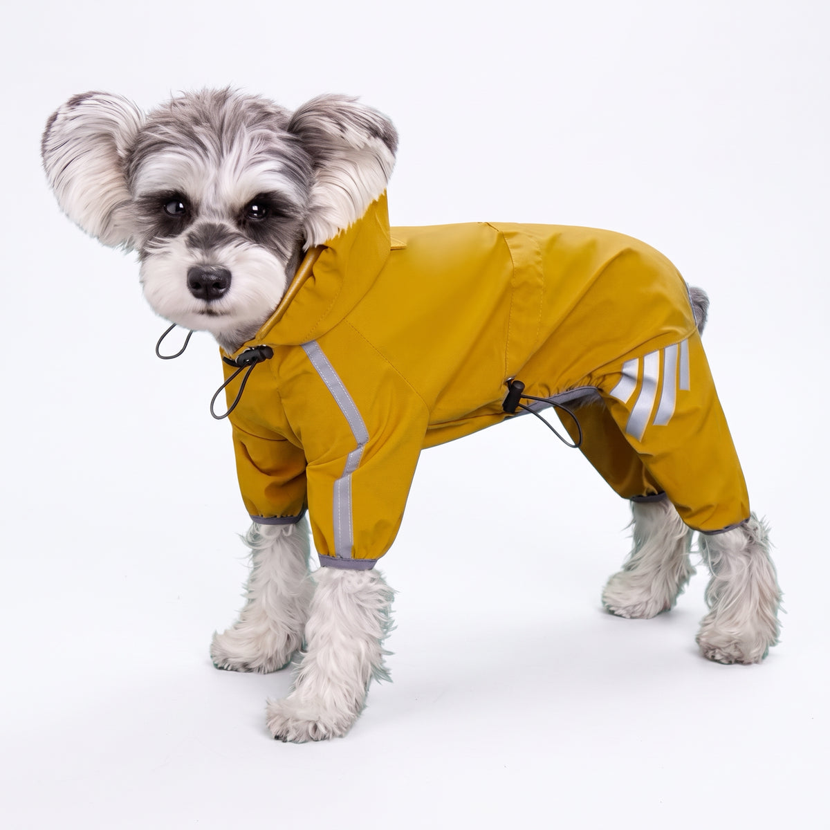 Vanntett regnjakke til hund med refleks