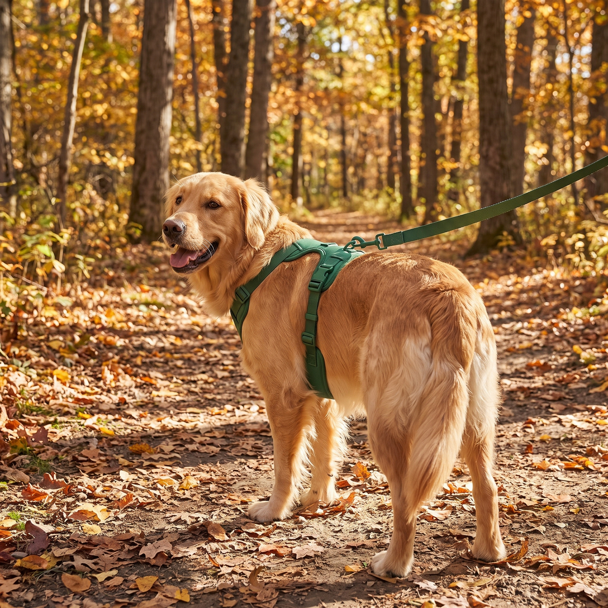 Polstret hundesele - Spruce