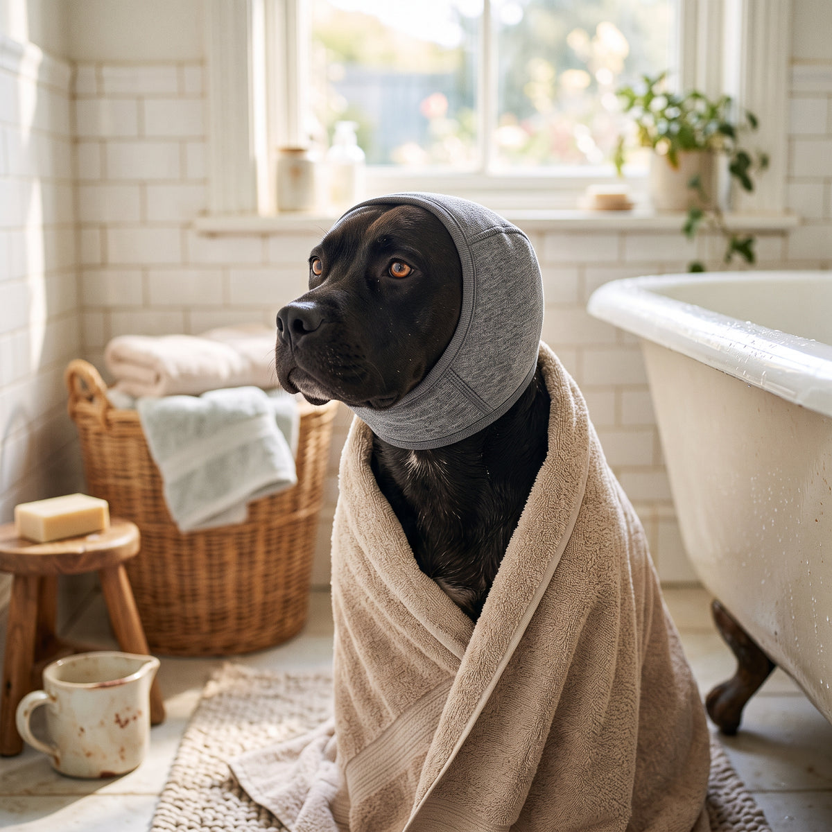 Ørehette til hund – livsstilsbilde med kjæledyr
