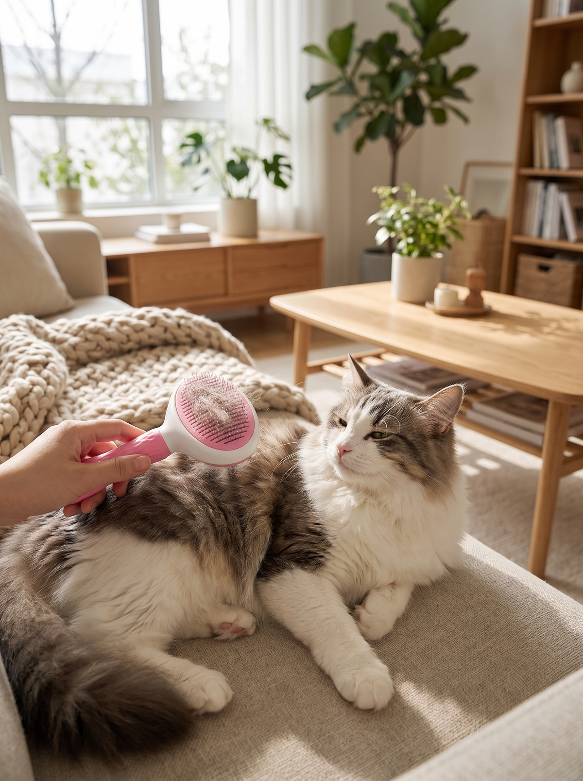 Mindre pels på sofaen