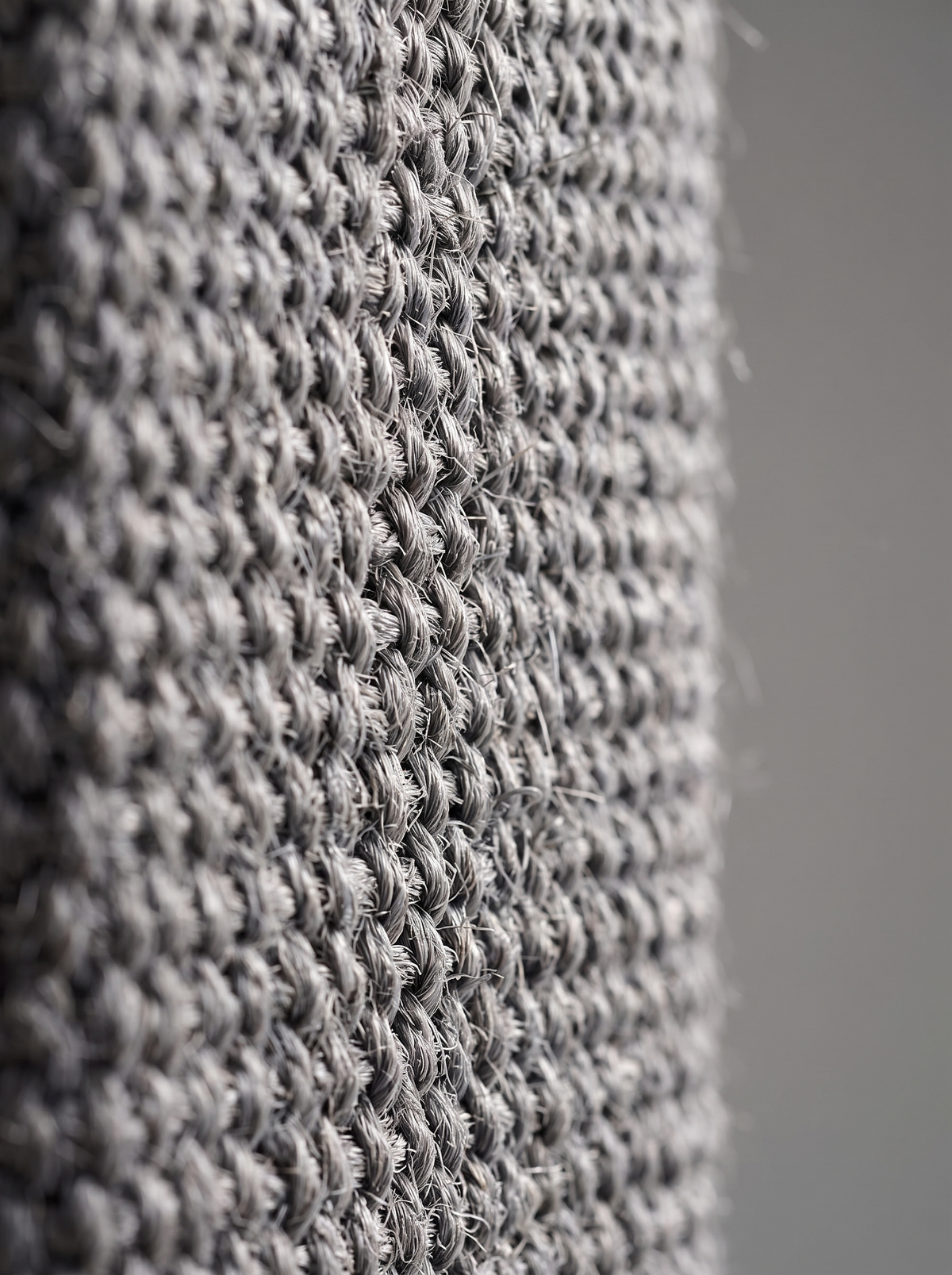 Høy klorestolpe med sisal detalj av materialet