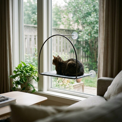 Vindushengekøye for katt – uten pledd