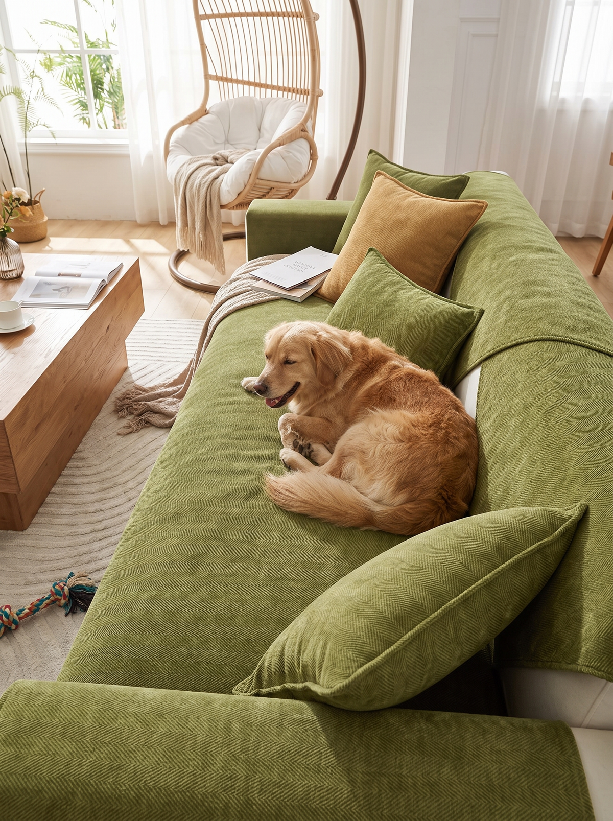 Plass i sofaen for hele familien