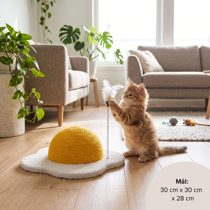 Eggformet klorebrett for katter