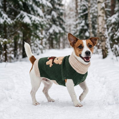 Koselig julegenser til hund - XL